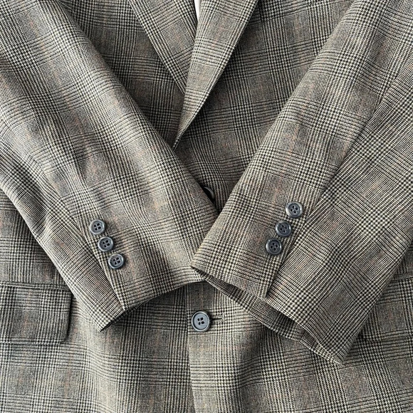 Brown Wool Blend Single-Breasted Blazer - Picture 14 of 14